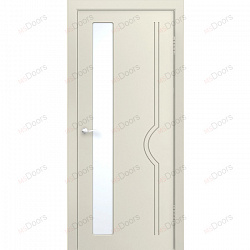 Дверь Молния, крашеная остекленная (цвет: RAL 1013)