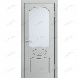 Дверь Глория, крашеная остекленная (цвет: RAL 7035)
