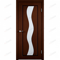 Дверь офисная в шпоне Вираж (цвет: венге)