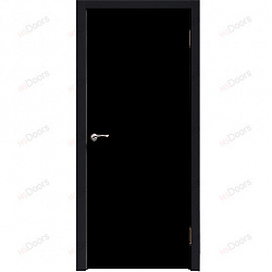 Дверь пластиковая CPL в блоке (цвет: 1015 черный)