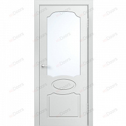 Дверь Глория, крашеная остекленная (цвет: RAL 9010)