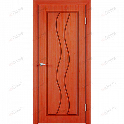 Дверь офисная в шпоне Вираж (цвет: вишня)