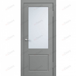Дверь Марсель, крашеная остекленная (цвет: RAL 7040)
