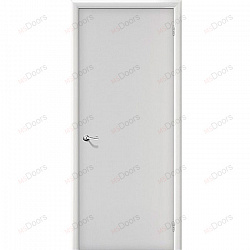 Дверь оргалитовая в блоке (цвет: белый)