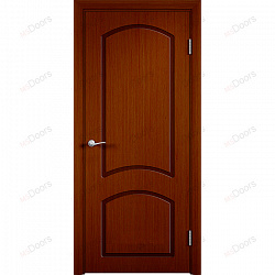Дверь офисная в шпоне Наполеон (цвет: темный орех)